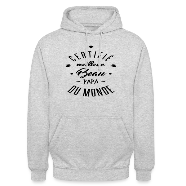 Meilleur Beau-Papa du Monde sur Sweat-shirt à capuche unisexe