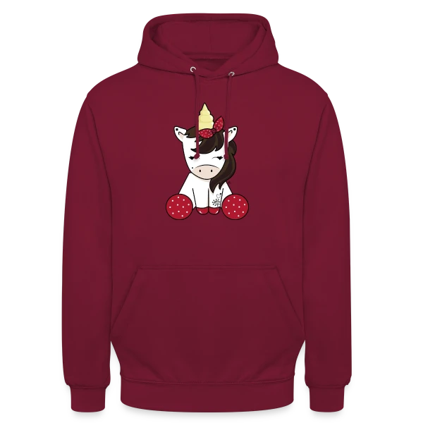 Licorne Rockabilly : Style Rétro Envoûtant sur Sweat-shirt à capuche unisexe