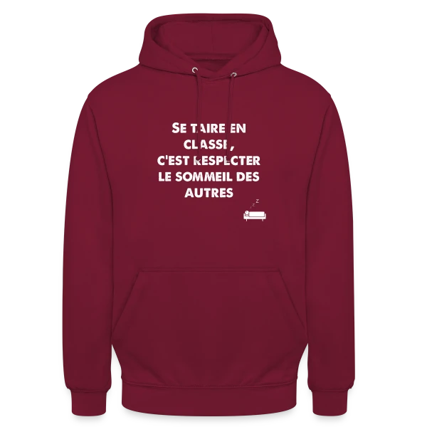 Citation Fun Zzz sur Sweat-shirt à capuche unisexe