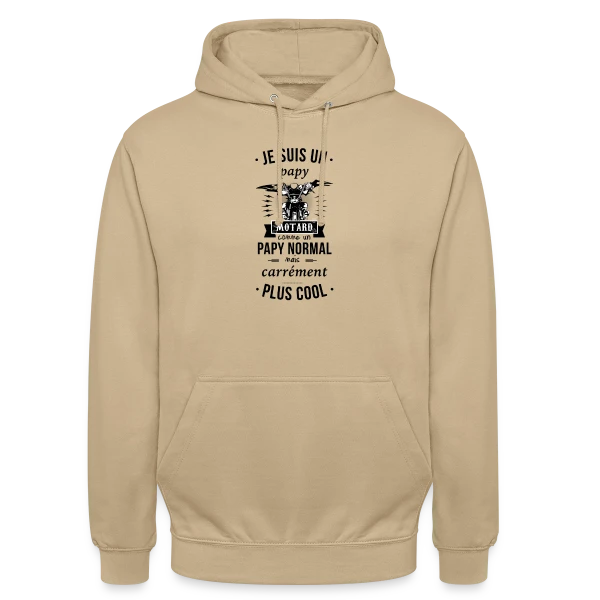 Papy Motard sur Sweat-shirt à capuche unisexe