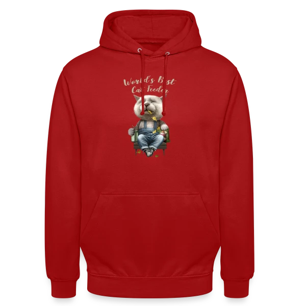 Meilleur Nourrisseur de Chats sur Sweat-shirt à capuche unisexe