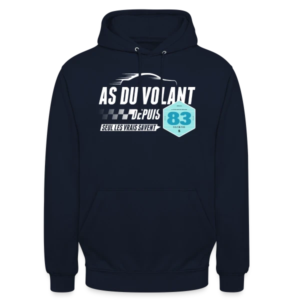 As du Volant 1983 - Légende de la Route sur Sweat-shirt à capuche unisexe