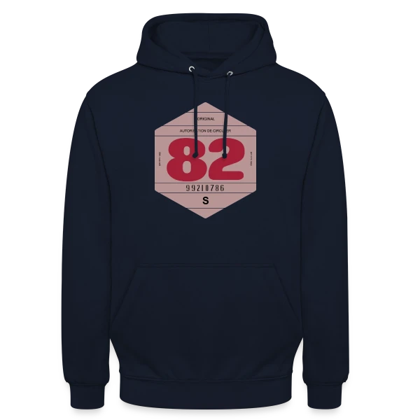 Voiture Rétro 1982 : L'Esprit Vintage Français sur Sweat-shirt à capuche unisexe