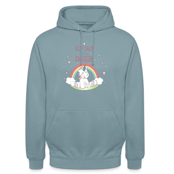 Licorne Arc-en-ciel sur Sweat-shirt à capuche unisexe