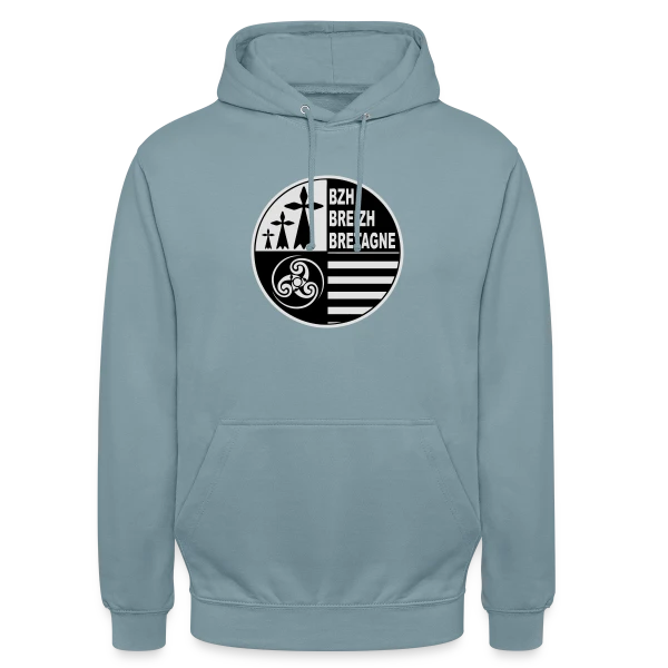 Emblème Breton Breizh sur Sweat-shirt à capuche unisexe