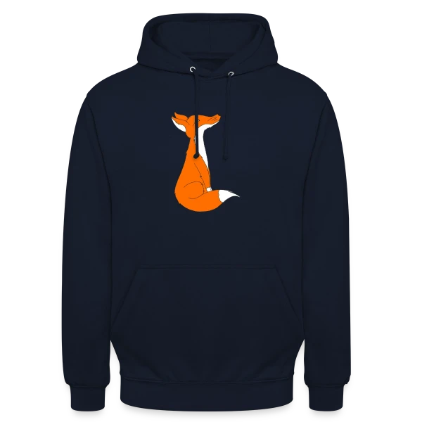 Renard Curieux Cartoon sur Sweat-shirt à capuche unisexe