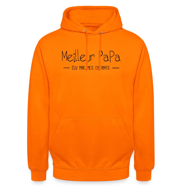 Meilleur Papa du Monde Élu par Mes Enfants sur Sweat-shirt à capuche unisexe