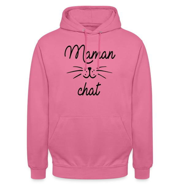 Maman Chat qui Déchire sur Sweat-shirt à capuche unisexe