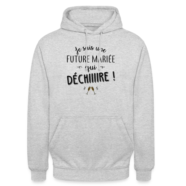 Future Mariée Qui Dépote sur Sweat-shirt à capuche unisexe