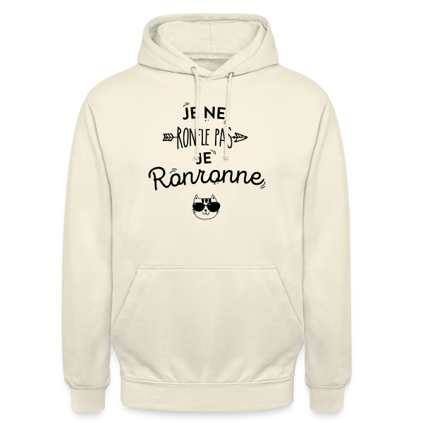 Je Ronronne sur Sweat-shirt à capuche unisexe