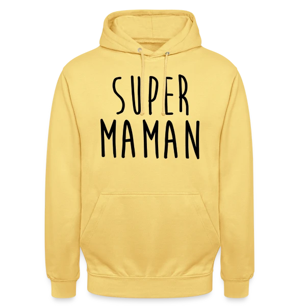 SUPER MAMAN : T-shirt Hommage à une Héroïne sur Sweat-shirt à capuche unisexe