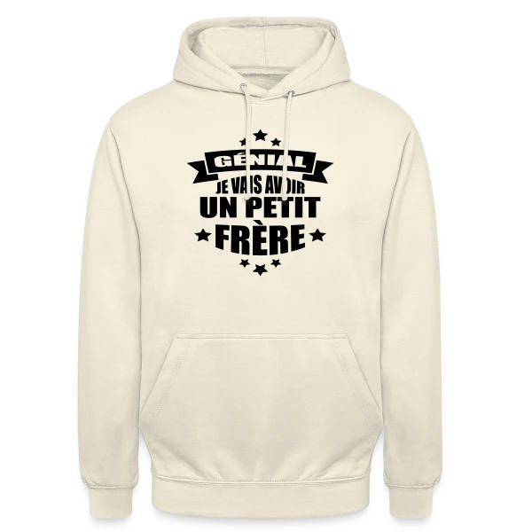 Bientôt Petit Frère : L'Annonce Adorable sur Sweat-shirt à capuche unisexe