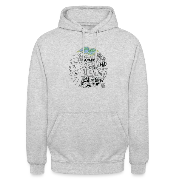 Chemins Vers Belles Destinations sur Sweat-shirt à capuche unisexe