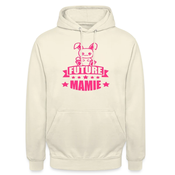 Future Mamie : Annonce de Bonheur Imminent sur Sweat-shirt à capuche unisexe
