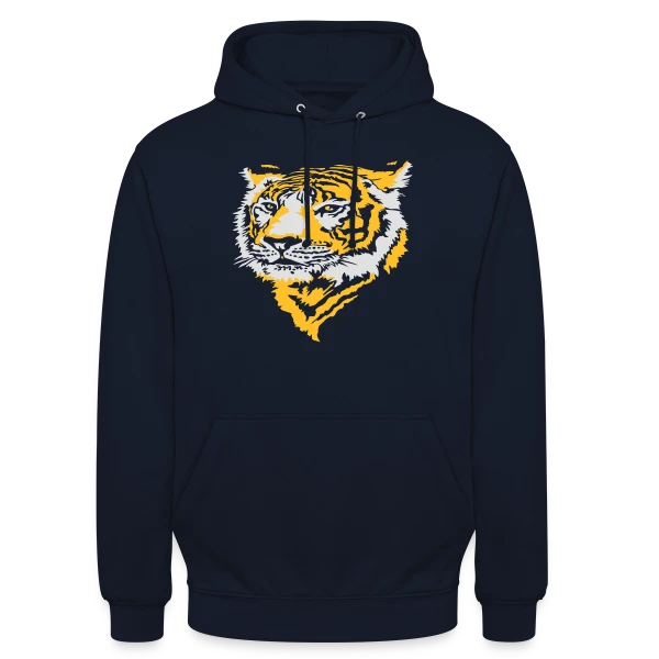 Tigre Majestueux : La Force de la Jungle sur Sweat-shirt à capuche unisexe