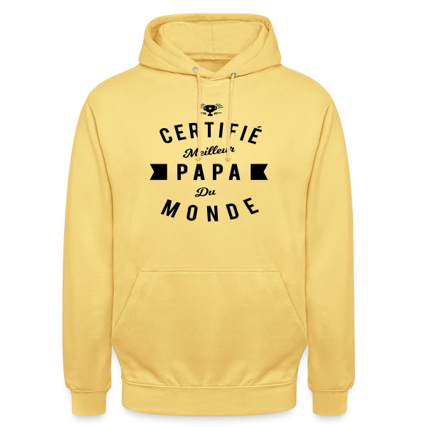"Officiellement Meilleur Papa du Monde" sur Sweat-shirt à capuche unisexe