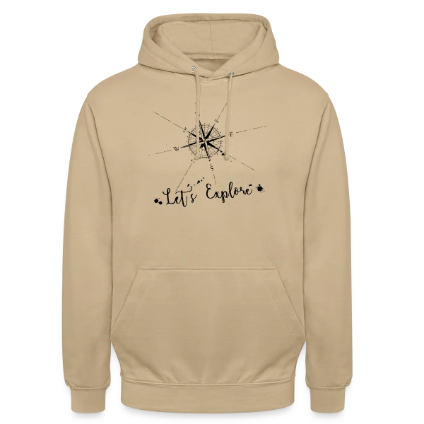 Boussole Explorateur sur Sweat-shirt à capuche unisexe