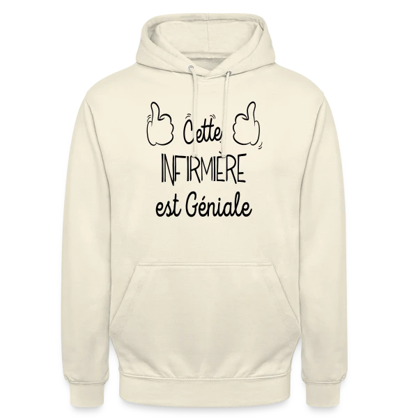Infirmière en Or : Le T-shirt des Héroïnes du Quotidien sur Sweat-shirt à capuche unisexe