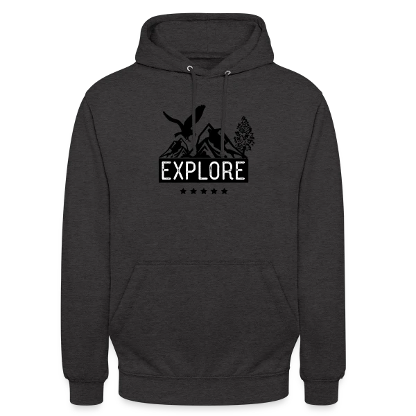 Aventure Montagne Aigle sur Sweat-shirt à capuche unisexe