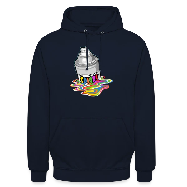 Melting Spray : Création Urbaine Éclatante sur Sweat-shirt à capuche unisexe
