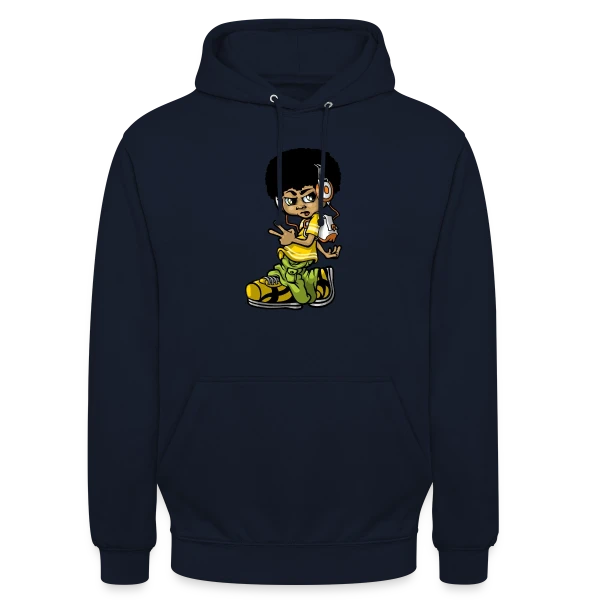 B-boy Hip Hop Vintage sur Sweat-shirt à capuche unisexe