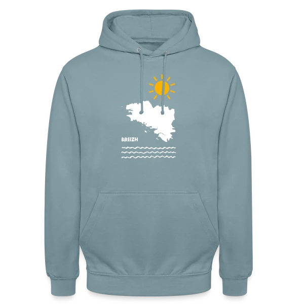Breizh Soleil Mer sur Sweat-shirt à capuche unisexe