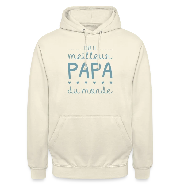Pour le Meilleur Papa du Monde - avec Cœurs et Amour sur Sweat-shirt à capuche unisexe