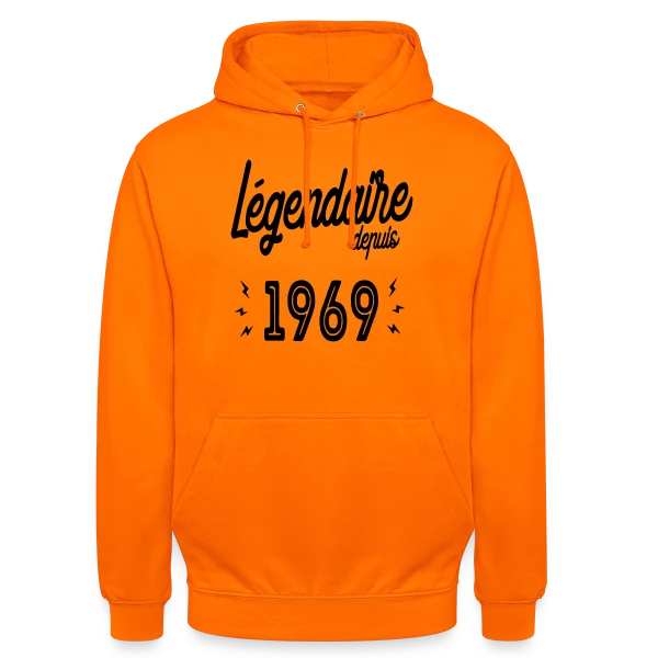 Légendaire 1969 - Cadeau Anniversaire Vintage sur Sweat-shirt à capuche unisexe