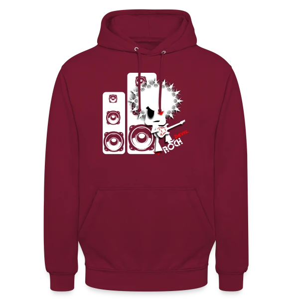 Devil Rock : L'Esprit Rebelle sur Sweat-shirt à capuche unisexe