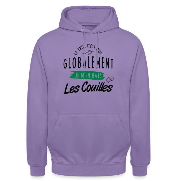 J'm'en Fous Totalement sur Sweat-shirt à capuche unisexe