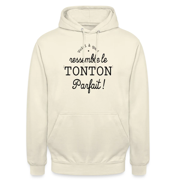 Tonton Parfait Rétro - L'Élégance Vintage sur Sweat-shirt à capuche unisexe