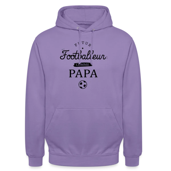 Futur Footballeur Comme Papa sur Sweat-shirt à capuche unisexe