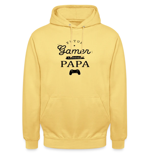 'Futur Gamer comme Papa' - Humour Père & Enfant sur Sweat-shirt à capuche unisexe