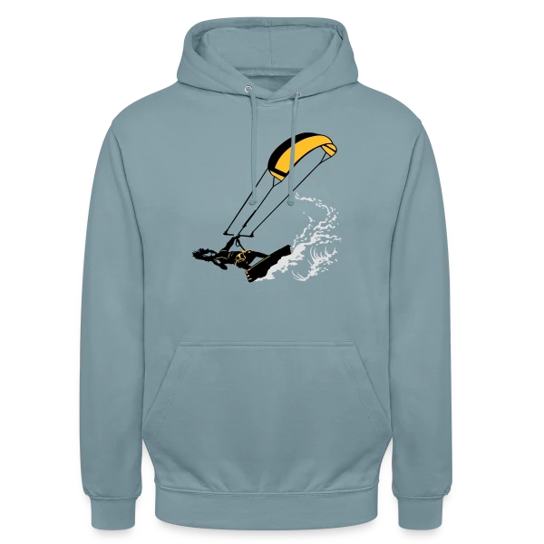 Kitesurf : Vague et Flexibilité sur Sweat-shirt à capuche unisexe