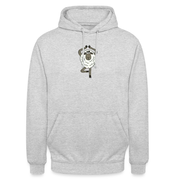 Mouton Yoga Zen sur Sweat-shirt à capuche unisexe