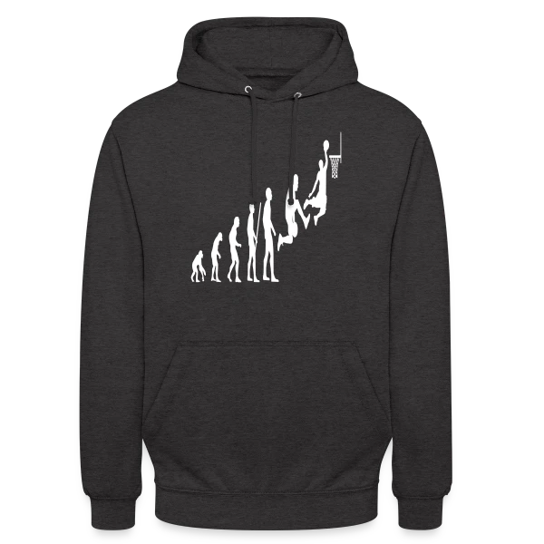 Évolution du Joueur de Basketball sur Sweat-shirt à capuche unisexe