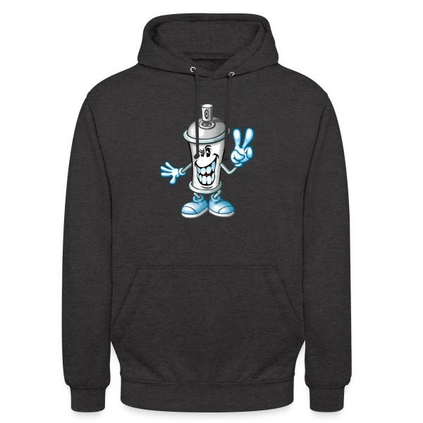 Bombe de Peinture Cartoon : Street Art Fun sur Sweat-shirt à capuche unisexe