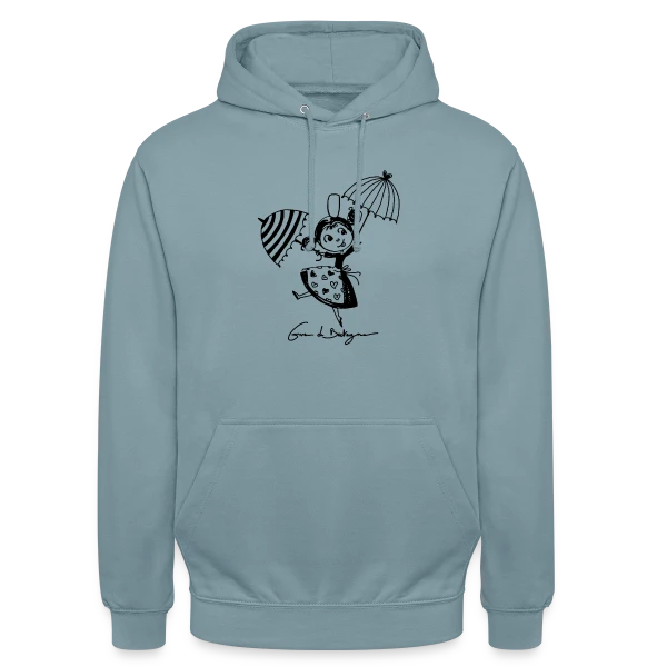 Bigoudène Joyeuse Parapluies sur Sweat-shirt à capuche unisexe