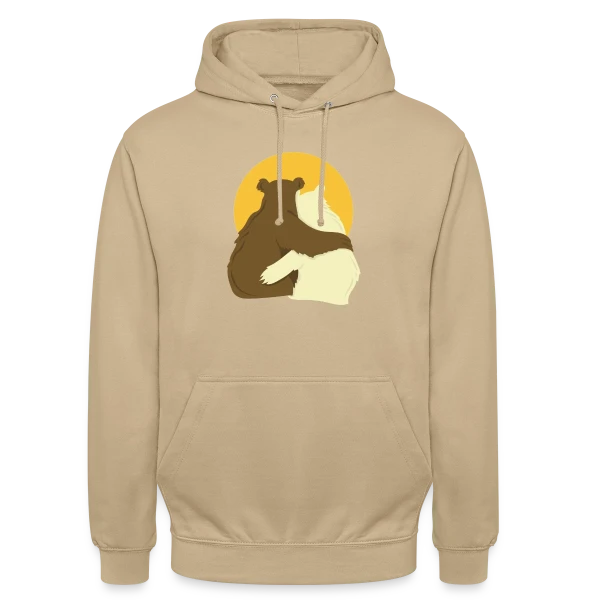 Duo Papa Ours & Maman Ourse - Amour Familial sur Sweat-shirt à capuche unisexe