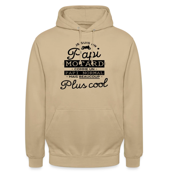 Papi Motard : Le Grand-Père le Plus Cool du Monde sur Sweat-shirt à capuche unisexe