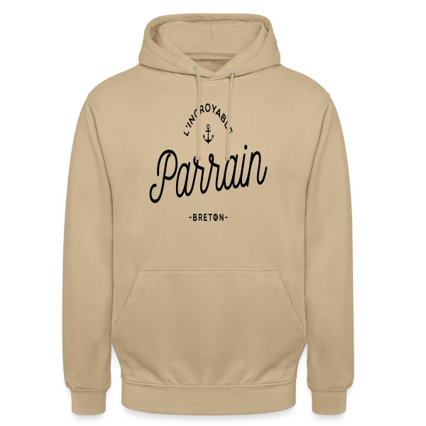 'L'Incroyable Parrain Breton' - Fier de ses Racines sur Sweat-shirt à capuche unisexe