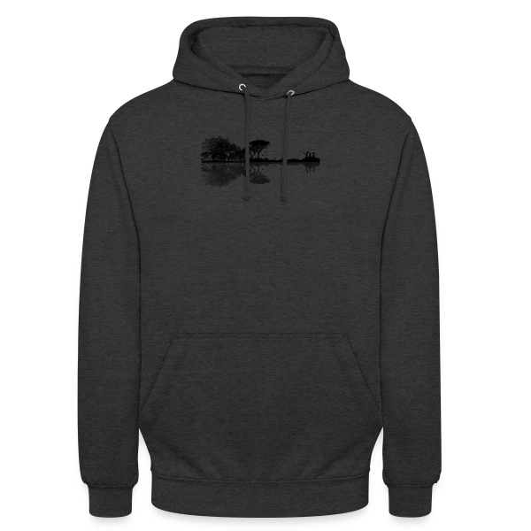 Guitare Électrique & Paysage Enchanté sur Sweat-shirt à capuche unisexe