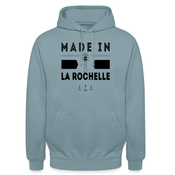 Né(e) à La Rochelle : L'Esprit Rochelais sur Sweat-shirt à capuche unisexe