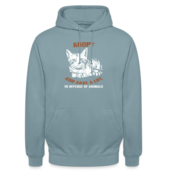 Adopte un Chat, Sauve une Vie sur Sweat-shirt à capuche unisexe
