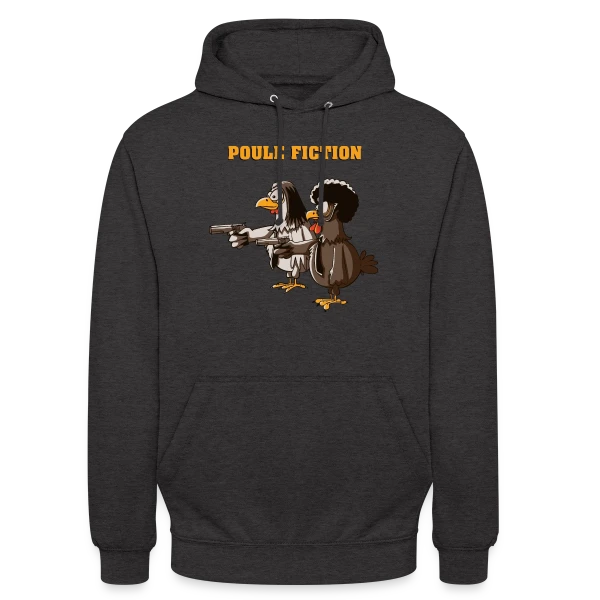 Poule Fiction sur Sweat-shirt à capuche unisexe