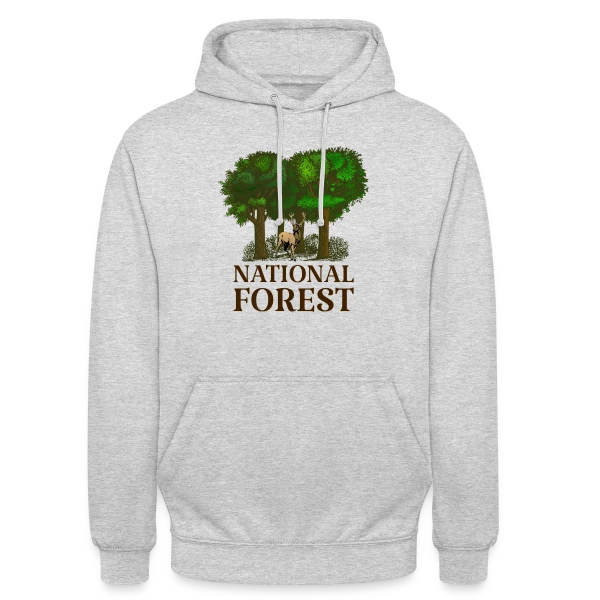 Emblème Forêt Nationale sur Sweat-shirt à capuche unisexe