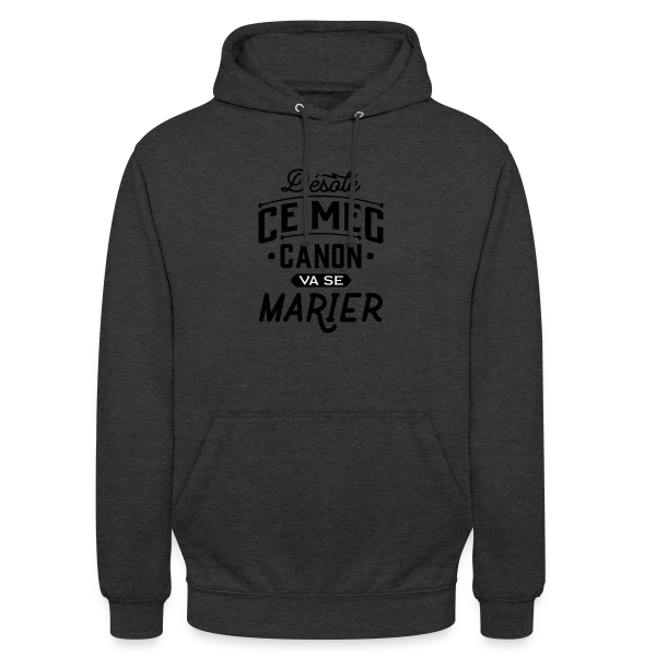 EVG Mec Canon : Le Futur Marié Brille ! sur Sweat-shirt à capuche unisexe