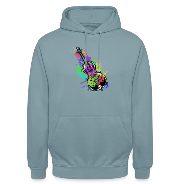 Violoncelle Symphonie Colorée sur Sweat-shirt à capuche unisexe