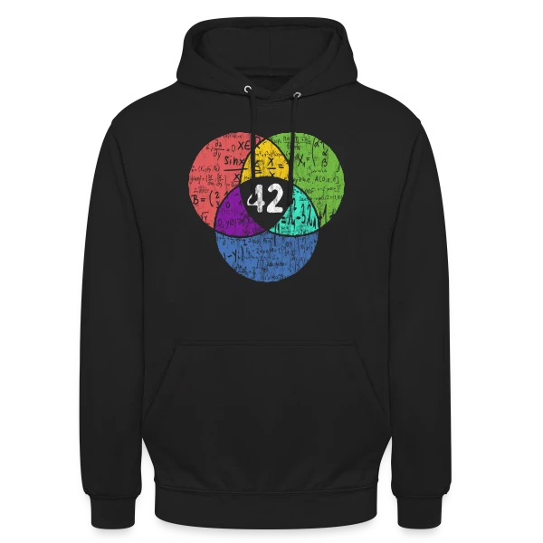 42 - La Réponse Ultime Nerd & Science-Fiction sur Sweat-shirt à capuche unisexe