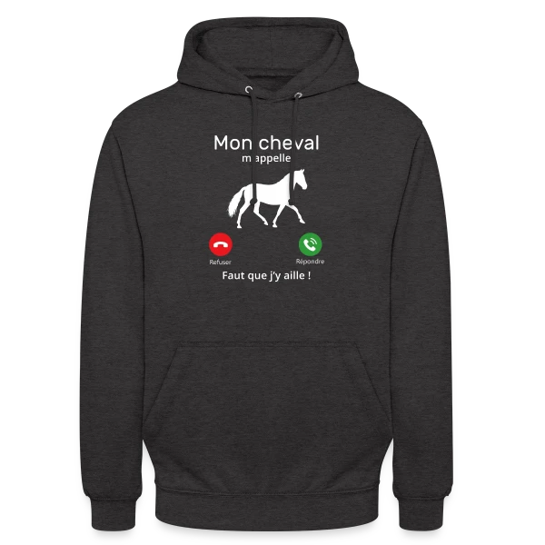 Mon Cheval M'appelle sur Sweat-shirt à capuche unisexe